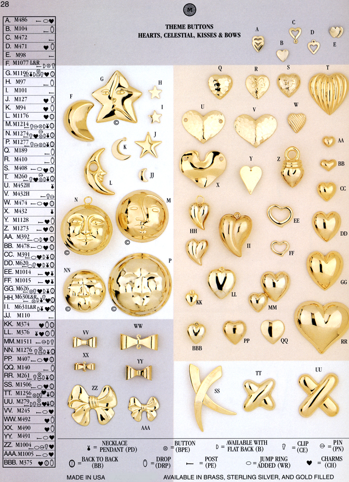 Pg 28 Themed high dome button earrings