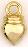 M1273 Hollow Heart Charm