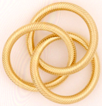 M1883 love knot earring or pin