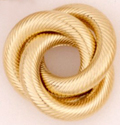 M587 Line Pattern Tube Love knot earring