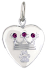 L4049 crown pet locket