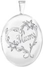 L7098 Mum 16 oval locket