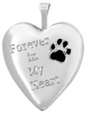 pet memorial heart locket