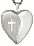 20mm heart cross locket