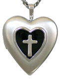 embossed cross with resin