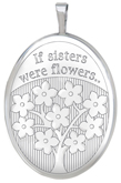 L8112 Sisters oval locket