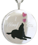 L1003 I Woof You Pet locket