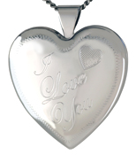 L6012 I Love You heart locket