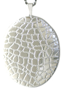 sterling 25 oval reptile locket