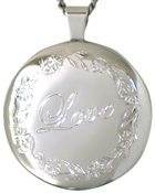 L2009 Love 30 round locket