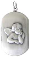 guardian angel dog tag locket