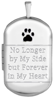 sterling dog tag pet memorial locket