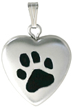 sterling 16mm heart pet locket