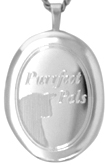 L8023 purrfect oval cat locket