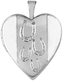 gold euestrian horse cremation locket