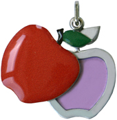 A-117SL domed red apple slide locket
