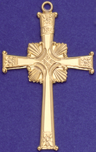 C382 large fancy cross pendant