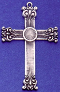 C392 sterling large fancy cross