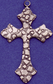 C249 fancy sterling cross