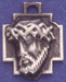 C274 sterling jesus cross