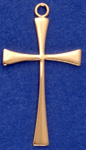 C22 large gold plain cross