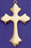 C247 gold plain cross